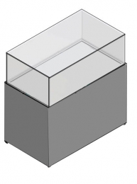 Vetrina espositiva a tavolo linea THECA cm 70x100x120h MD-VTVT100
