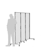 Separè autostabile CLIPPER ROLLER "laminato" - cm 203x193h (3 elementi) - Separè autostabile CLIPPER ROLLER 