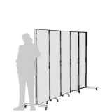 Separè autostabile CLIPPER ROLLER "laminato" - cm 333x193h (5 elementi) - Separè autostabile CLIPPER ROLLER 