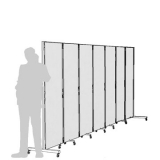 Separè autostabile CLIPPER ROLLER "laminato" - cm 463x193h (7 elementi) - Separè autostabile CLIPPER ROLLER 