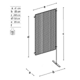 MD-EXGD1 richiedi preventivo - Pannello espositivo EXPO' Pannello espositivo EXPO' "griglia aggiuntiva" con base diritta.MD-EXGD1 - Pannello espositivo EXPO'