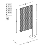 MD-EXGT1 richiedi preventivo - Pannello espositivo EXPO' Pannello espositivo EXPO' "griglia aggiuntiva" con base tonda MD-EXGT1 - Pannello espositivo EXPO'