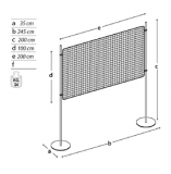 MD-EXG20T2 richiedi preventivo - Pannello espositivo EXPO' Pannello espositivo EXPO' "griglia metallica con basi tonde.MD-EXG20T2 - Pannello espositivo EXPO'