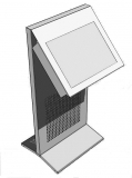 LEGGIO metallico porta monitor linea Sideros