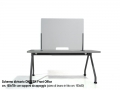Schermi divisori ONDESK FRONT OFFICE
